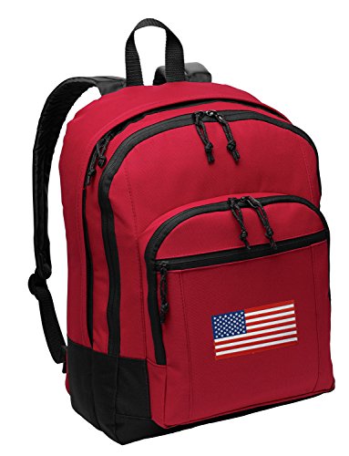 American Flag Backpack MEDIUM CLASSIC Style With Laptop Sleeve