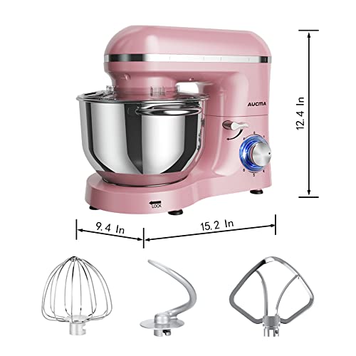 Aucma Stand Mixer,6.5QT 660W 6Speed TiltHead Food Mixer, Kitchen