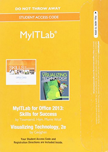 MyITLab without Pearson eText -- Access Card -- for Skills with Visualizing Technology (Replacement Card)Â 