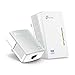 TP-Link AV600 2-Port Powerline Gigabit Wi-Fi Adapter Kit, 2-Kit (TL-WPA4220 KIT) (Renewed)