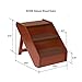 Solvit PetSafe PupSTEP Wood Pet Stairs, Medium, Foldable Steps for Dogs and Cats, Best for Small to Medium Pets