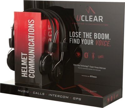 UClear Helmet Communications Counter Display TBL18X12