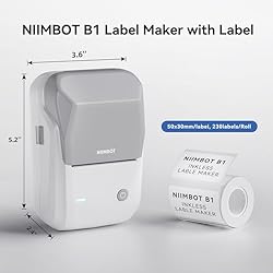 NIIMBOT B1 Label Maker Machine with Tape, Thermal