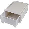 Rinboat 17.8 Quart Stacking Storage Drawer Unit Front Box, 1 Pack