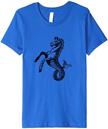 unisex-child Hippocampus Seahorse Greek Myth Premium T-shirt 12 Royal Blue