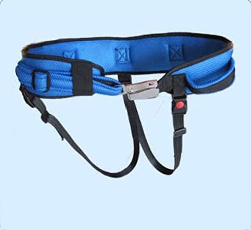 ZJDU Medical Gait Belt, Soft Nylon Transfe Belt with and Aluminum Alloy Quick Release Buckle, Comfort - to Ambulate Patients Safely (with Leg Ring),Black