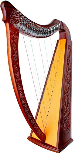35" DEURA 22 STRINGS LEVERS HARP + BAG Irish Celtic Lap Folk DH-820