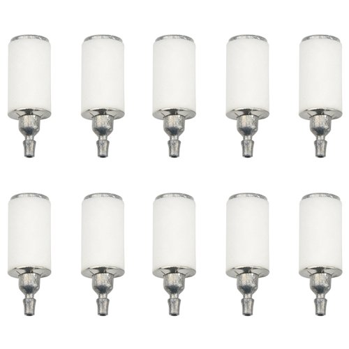 XLX 10pcs Fuel Filter Replace fit for Poulan Chainsaw 2050 2150 2375 Weedeater Craftsman Trimmer Chainsaw Blower