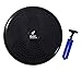 Day 1 Fitness Inflatable Wobble Cushion with Pump, 13-Inch, Black