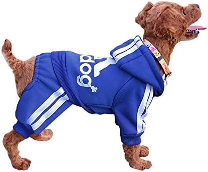 EASTCITIES BONDOGLAND Winter Puppy Hoodie for Small Dogs Boy Girl Warm Coat Sweater Four Legs Pet Clothes Sweatshirt for Dog Cat