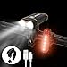 Best Mountain Bike Lights for Night Riding,1000 Lumens Bike Headlight 2 LED【Upgrade Mount】,USB Rechargeable Bicycle Headlight & Rear Light Set for Road Commuting,Front & Back Bike Light Flashing Light