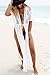 Jeasona Women's Chiffon Lace Kimono Maxi Bikini Swimsuit Bathing Suit Cover Up (White)