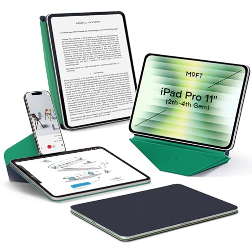MOFT Dynamic Folio Hülle für 11" iPad Pro (2.3.4. Gen 2020/2021/2022), Schlanke Magnetische Tablet Hülle mit Ständer und über 21 Betrachtungswinkeln,