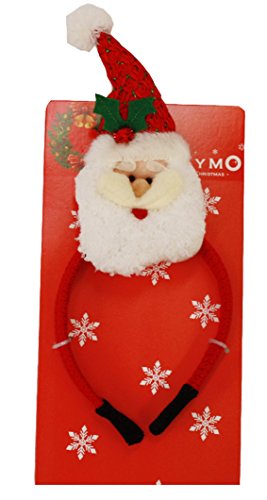 Patymo -- Red Headband with Santa Claus Piece - Image 3