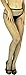 ToBeInStyle Women's Seamless Diamond Net Spandex Nylon Blend Pantyhose - Black - One Size Regular