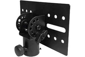 MARALANG Rotatable 35mm Metal Mount Tripod Pole DJ Speaker Stand Adapter Top Cap Rotatable DJ Speaker Stand Adapter Top Cap, Black, 500712210