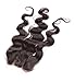 Fennell 3 Part Closure Body Wave Brazilian Hair 130 Density Lace Closure Natural Hair Color Soft and Silky (10 Inch)