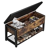 Mr IRONSTONE Shoe Storage Bench, Entryway Bench