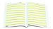 Abilitations 1330101 Hi-Write Composition Notebook, 160 Pages/80 Sheets, Yellow/White, 9-1/2 in L X 7-1/2 in W