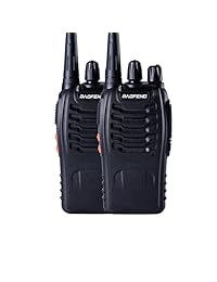 Baofeng BF-888s UHF Iluminación de alta definición FM inteligente Linterna Walkie Talkie Radio de dos vías (paquete de 2)
