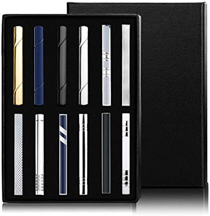 Jstyle 12 Pcs Tie Clips Set for Men