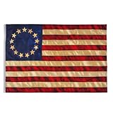 FRF Tea Stained 13 Stars American flag Besty Ross