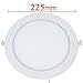 Brillhood 18W 8-inch Ultra-thin Round LED Recessed Ceiling Panel Down Light Lamp with Driver, 1440lm, 110W Incandescent Equivalent, 6000K (Cool White), Home, Office, Commercial Lighting, 10-Pack