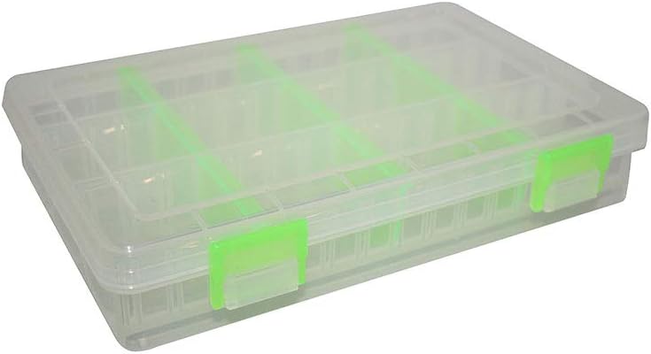 Tronixpro Component Box, Large, Adjustable compartment fishing tackle Box, Transparent