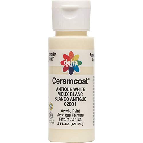 Delta Creative Ceramcoat Acrylic Paint in Assorted Colors (2 oz), 2001, Antique White