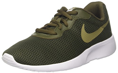 Nike Kid's Tanjun (GS) Running Shoes (7 Big Kid M, Cargo Khaki/Neutral Olive)