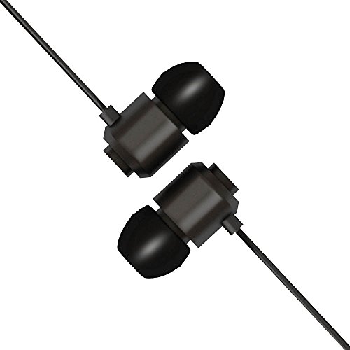 CADBB In-Ear Earbuds Noise Isolation Headsets Heavy Bass Earphones with Microphone and Volume Control for iPhone Android (black)