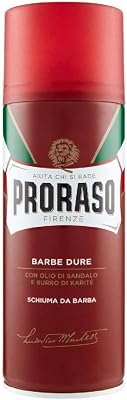 Espuma De Afeitar De Sándalo Y Manteca De Karité Para Barbas Duras - 300 Ml. 380 g