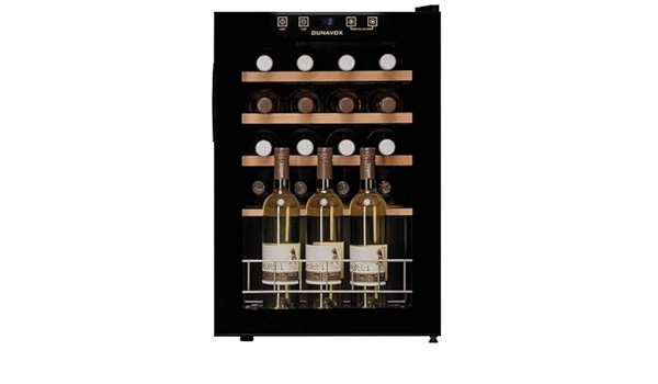 Dunavox 20 Bottle Independiente Wine Cooler DX-20.62KF Negro ...