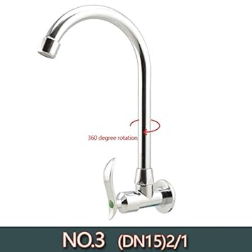 Generic 360 Degree Swivel Alloy Kitchen Cold Kitchen Tap Single