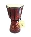 Djembe Drum - Solid Wood Carved & Painted African Percussion Bongo Drum, SIZE 9