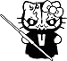 Hello Kitty Dauth Maul Star Wars 4" Tall Decal Sticker for Cars Laptops Tablets Skateboard - Black