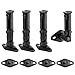 Mount-it! MI-SB204 Universal Satellite Speaker Mounts/Brackets for Walls and Ceilings, Black primary