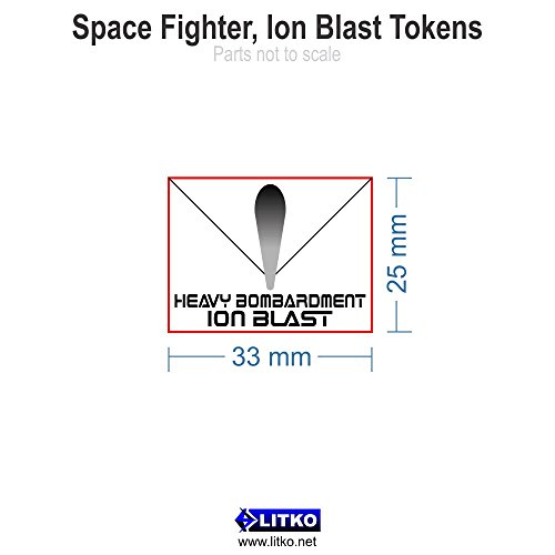 Space Fighter, Ion Blast Tokens, Fluorescent Pink (5)