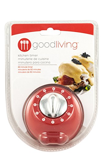 Good Living 60-Minute Novelty Kitchen Timer for Food Preparation, Red, 3-pack - Thumbnail 2
