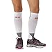 Zensah Ultra Compression Leg Sleeves for Running, Shin Splint Relief, White,Medium