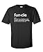 Funcle Gift for Uncle Graphic Novelty Sarcastic Funny T Shirt