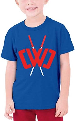 Youth Fashion Chad Wild Clay Custom T-Shirt Boy Girl Colorful Tops, Blue, Medium
