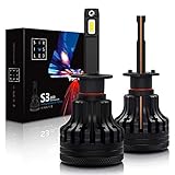 SiriusLED S3 LED Headlight H1 Bulb New Full Aluminum Structure 8000 Lumen Extremely Bright White 6000K Conversion Kit 2018 New