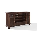 Crosley Furniture Palmetto 60-inch Full TV Stand – Vintage Mahogany