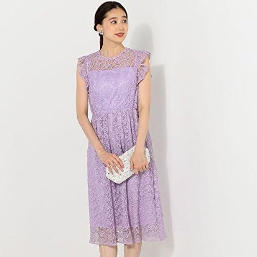 Amazon ジュエルチェンジズ Jewel Changes Troisiemechaco レース フリルワンピース トロワズィエムチャコ 結婚式 Lilac Free ワンピース チュニック 通販