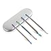 BEZOX Cuticle Pusher, 4PCS Premium Stainless Steel Professional Nail Pushers - Rainbow Color