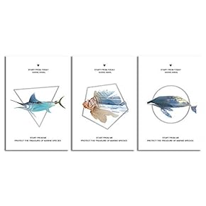 3 Piece Canvas Wall Art-Modern Nordic Style-Canvas Prints Home Artwork Decoration for Living Room,Bedroom - 16"x24" x 3 Panels