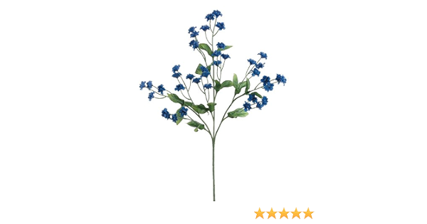 Amazon Com 19 Silk Double Baby S Breath Flower Spray Royal Blue Pack Of 48 Home Kitchen