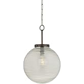Hudson Valley Lighting 9917-DB Falls Mills Damp-Rated Pendant, 1-Light E26 Medium Base, Distressed Bronze