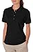 Jerzees Ladies' 5.6 oz. SpotShield™ Jersey Polo S BLACK